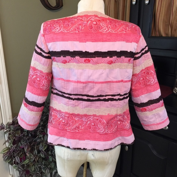 K Petite Collection Pink/Brown Jacket10P - Picture 4 of 7